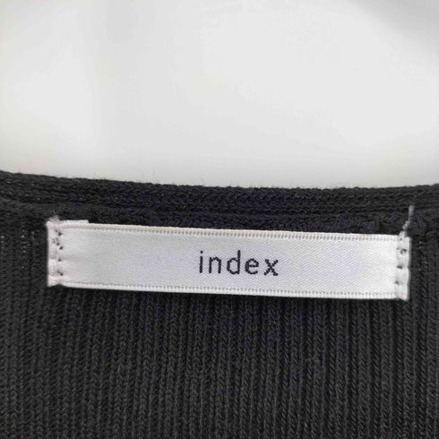 インデックス INDEX 25SS シアー レイヤード ペプラム ニット レディース JPN:M