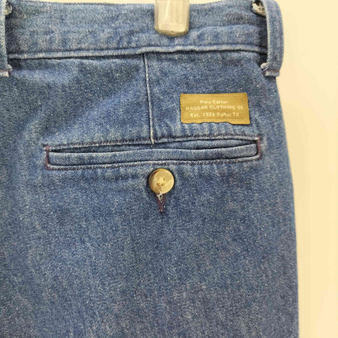 ハガークロージング HAGGAR USA製 2タック デニムパンツ メンズ 34×29