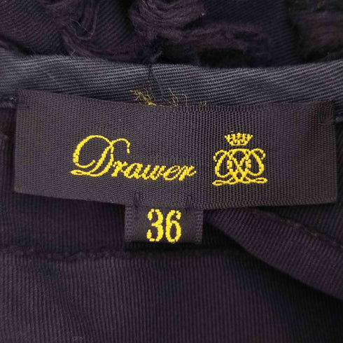 ドゥロワー Drawer フリンジボーダートップス レディース JPN:36