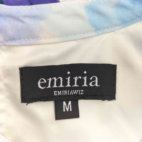 エミリアウィズ EMIRIA WIZ 水彩柄プリーツワンピース レディース M
