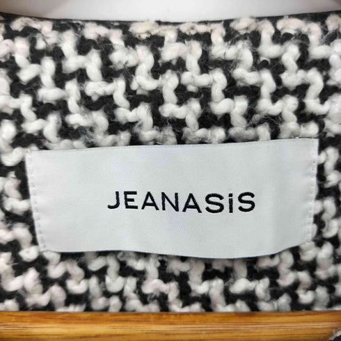 ジーナシス JEANASIS ツイードノーカラージャケット レディース FREE
