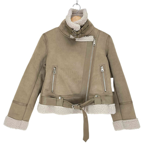 LY VAREY LIN ボアライダースジャケット レディース import:XS