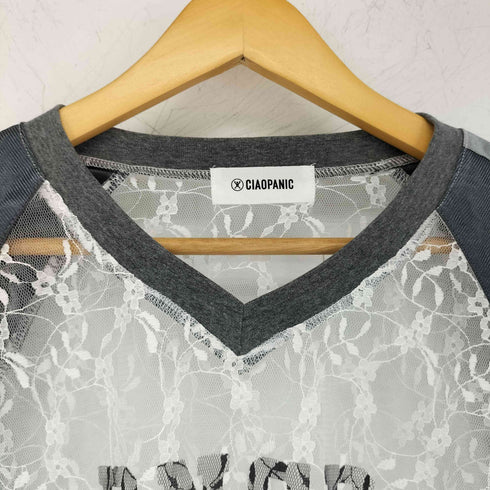 チャオパニック Ciaopanic レースドッキングフットボールTee レディース ONE SIZE