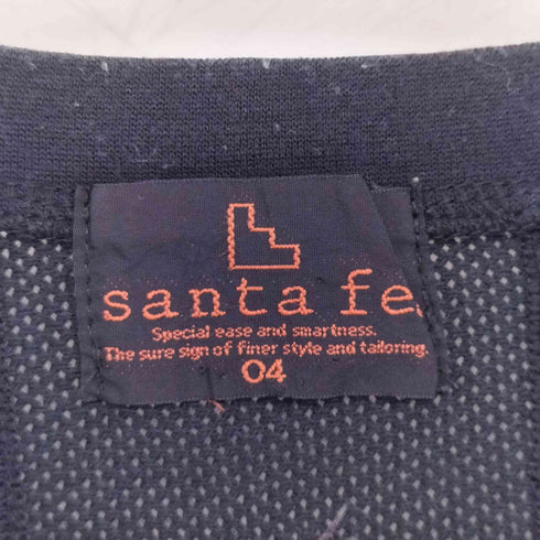 サンタフェ Santa Fe バックロゴ刺繍 メッシュ切替 クルーネックTシャツ メンズ