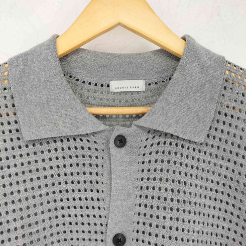 ローリーズファーム LOWRYS FARM 24SS メッシュニットシャツカーデSS メンズ FREE