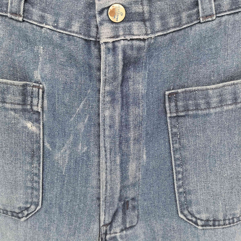 ユーエスネイビー U.S.NAVY 70S SEAFARER TALONジップ セーラーデニム メンズ