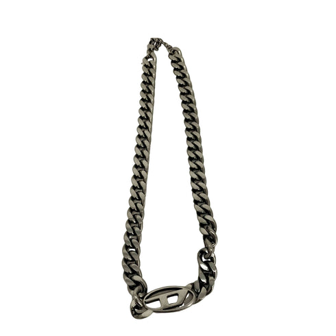 ディーゼル DIESEL STEEL ロゴ 喜平チェーンネックレス メンズ