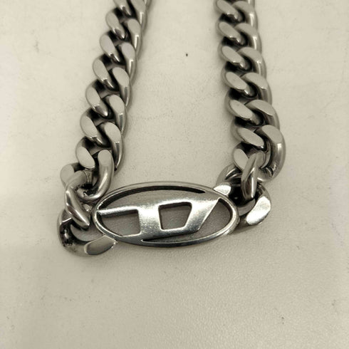 ディーゼル DIESEL STEEL ロゴ 喜平チェーンネックレス メンズ