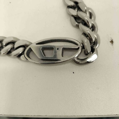 ディーゼル DIESEL STEEL ロゴ 喜平チェーンネックレス メンズ