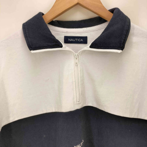 ノーティカ NAUTICA 23SS Panel Border Half Zip Tee パネル ボーダー ハーフジップ Tシャツ メンズ JPN:S