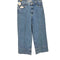 ザラ ZARA WIDE-LEG CROP FRONT ZIP JEANS クロップド ハイウェスト フロントシーム デニム パンツ レディース 36