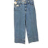 ザラ ZARA WIDE-LEG CROP FRONT ZIP JEANS クロップド ハイウェスト フロントシーム デニム パンツ レディース 36