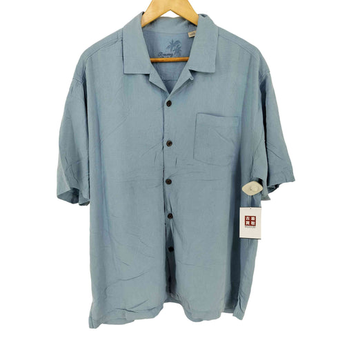 トミーバハマ Tommy Bahama シルク100% 開襟アロハシャツ メンズ import:L
