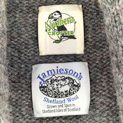 ジャミーソンズ jamiesons ネップ ショールカラーカーディガン レディース