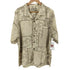 CARIBBEAN JOE シルク100% 開襟総柄アロハシャツ メンズ import:XL