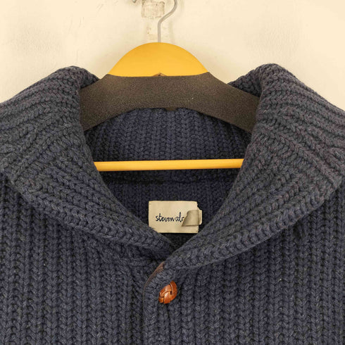 スティーブンアラン Steven Alan ショールカラー カーディガン クルミボタン メンズ