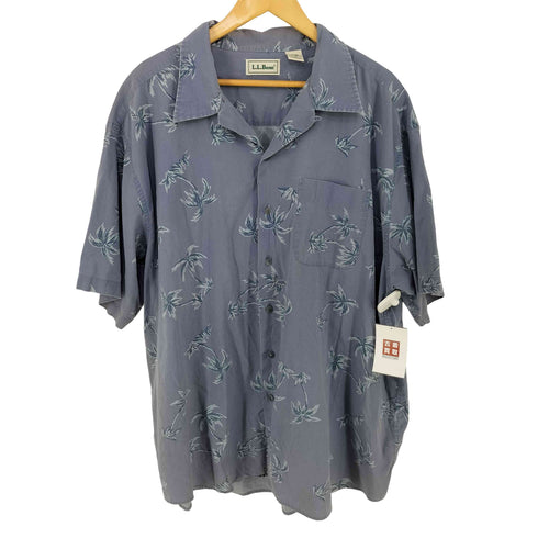 エルエルビーン L.L.Bean 80S-90S 総柄オープンカラーシャツ メンズ import:XL