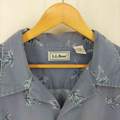 エルエルビーン L.L.Bean 80S-90S 総柄オープンカラーシャツ メンズ import:XL
