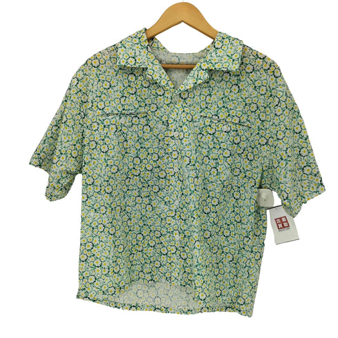 Camphor wood flower pattern open collar shirt メンズ JPN:M