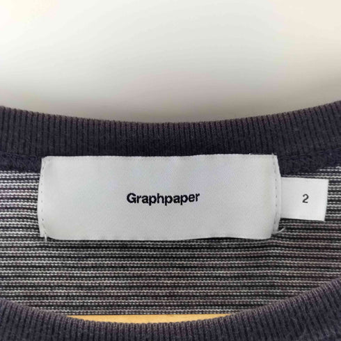 グラフペーパー Graphpaper 24SS Narrow Border S/S Tee メンズ JPN:2