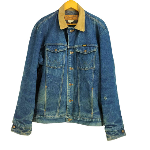 ラングラー Wrangler 90S 14OZ.DENIM AUTHENTIC WESTERN JACKET 裏地ブランケット メンズ import:L