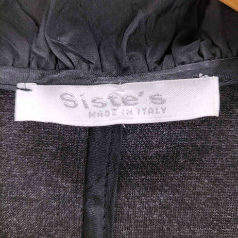 siste's イタリア製 フリル ストレッチジャケット レディース