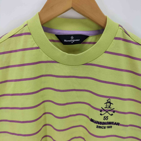マンシングウェア Munsingwear ボーダークルーネックTシャツ レディース JPN:M