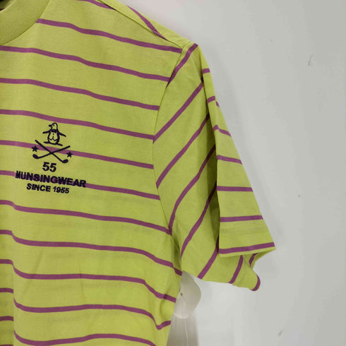 マンシングウェア Munsingwear ボーダークルーネックTシャツ レディース JPN:M