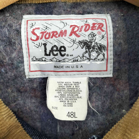 リー Lee 70-80s USA製 ユニオンチケット付き 裏地ブランケット STORM RIDER ストームライダー メンズ 48L