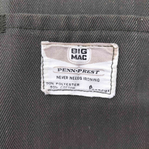 ビッグマック BIG MAC 70s PENN-PRESTタグ ヘリンボーンつなぎ メンズ 44R