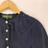 ラルフローレン RALPH LAUREN 80s 緑タグ コットンリネン レースアップ 半袖カーディガン レディース import:M