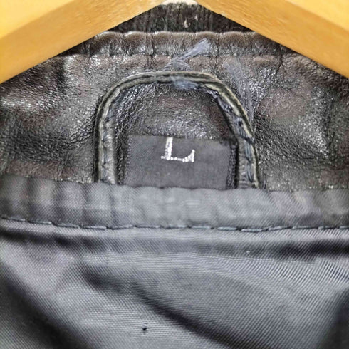 レザージップアップブルゾン メンズ L