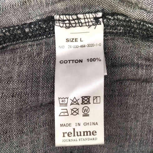 ジャーナルスタンダードレリューム JOURNAL STANDARD relume SPORTCLAD スポーツクラッド 別注 シャンブレーペインターパンツ メンズ JPN:L