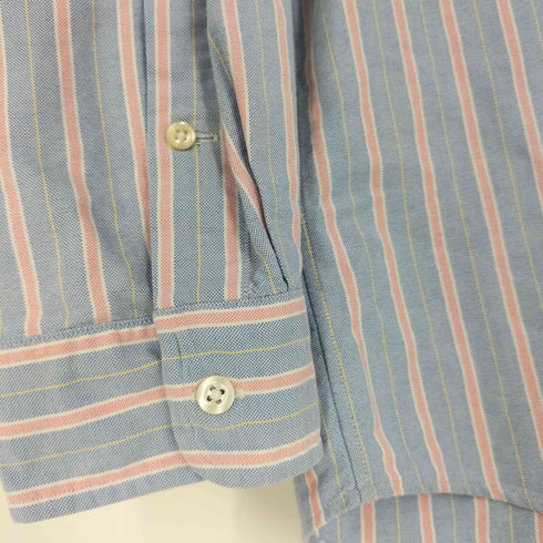 ラルフローレン RALPH LAUREN CLASSIC FIT ポニー刺繍 ストライプ コットン ボタンダウンシャツ メンズ import:L