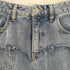 ARULLE point damage straight denim ポイント ダメージ ストレート デニムパンツ レディース JPN:2