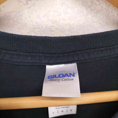 ギルダン GILDAN ラメプリント半袖Tシャツ メンズ L