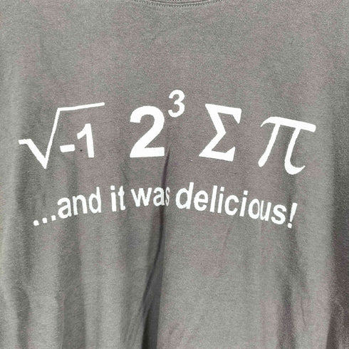 数学記号プリント半袖Tシャツ メンズ