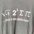 数学記号プリント半袖Tシャツ メンズ