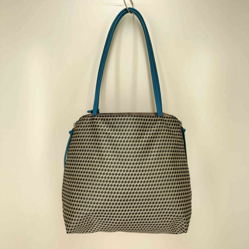 オサム OSAM レザー ハンド チェック 2 WAY ショルダー バッグ レディース