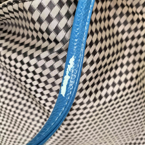 オサム OSAM レザー ハンド チェック 2 WAY ショルダー バッグ レディース