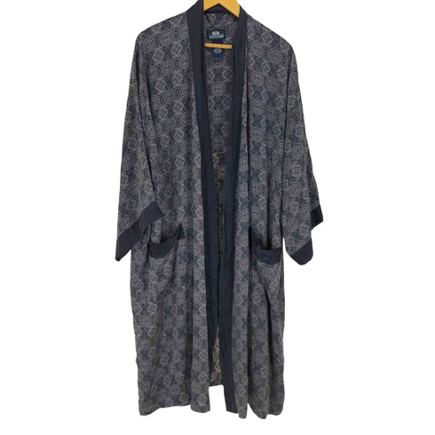 スタッフォード STAFFORD 総柄シルク ガウンコート メンズ XL/XXL