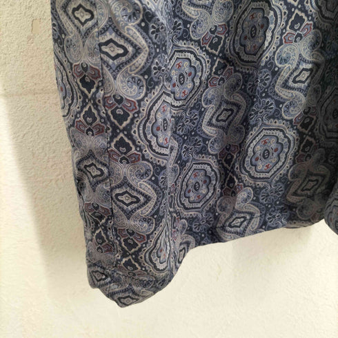 スタッフォード STAFFORD 総柄シルク ガウンコート メンズ XL/XXL