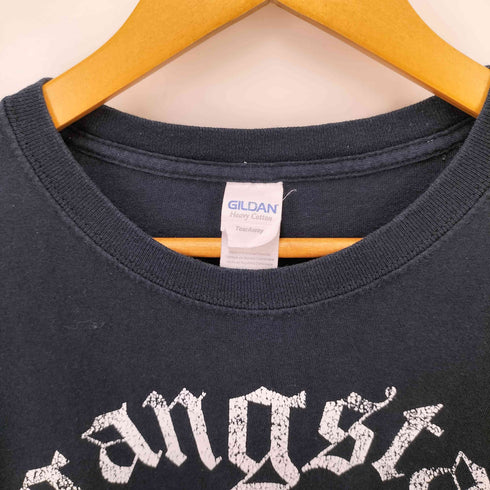 GILDAN ボディ GANGSTA WRAPPER ジョーク プリント クルーネック S/S Tシャツ メンズ import:L