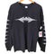 GILDAN ボディ ゴアグラインド バンド ロゴ アーム プリント L/S クルーネック Tシャツ メンズ import:L