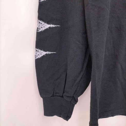 GILDAN ボディ ゴアグラインド バンド ロゴ アーム プリント L/S クルーネック Tシャツ メンズ import:L