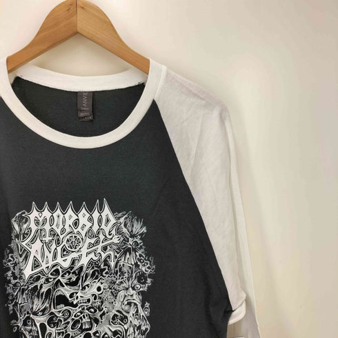 ANVIL ボディ デスメタル バンド グラフィック ラグラン Tシャツ メンズ import:L