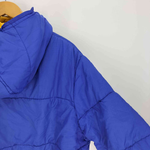 INTERNATIONAL COLLECTION ANDERSON LATTIE 三角タグ 比翼ボタン フーディ 2WAY 中綿 ロング ナイロン ジャケット メンズ