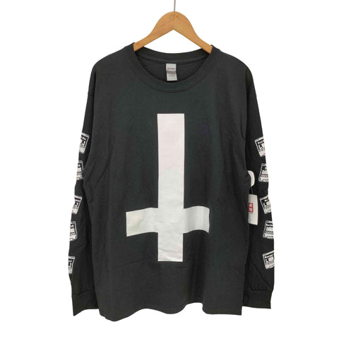 GILDAN ボディ グラフィック プリント L/S アーム プリント クルーネック Tシャツ メンズ import:L
