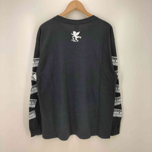 GILDAN ボディ グラフィック プリント L/S アーム プリント クルーネック Tシャツ メンズ import:L