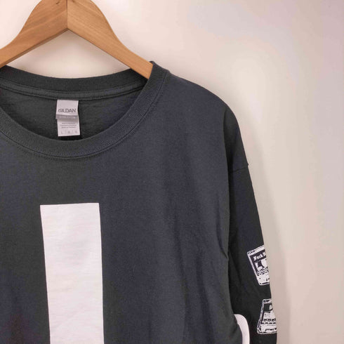 GILDAN ボディ グラフィック プリント L/S アーム プリント クルーネック Tシャツ メンズ import:L